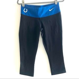Nike Dri-Fit NFL Indianapolis Colts Yoga Capri Athletic workout Leggings